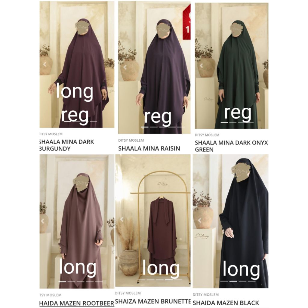 ditsy moslem fk khiban  ( reg dan long)