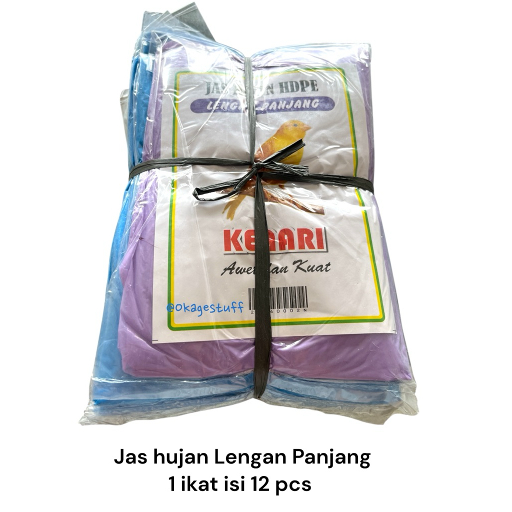 12pcs MANTEL PLASTIK BAJU CELANA/mantel plastik setelan/jas hujan tebal/mantel plastik murah