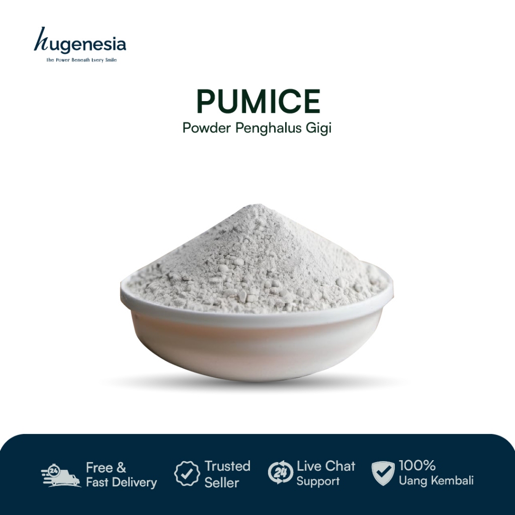 Hugenesia - Dental Bubuk Halus Pumice Polishing Acrylik [FREE PACKING DUS]