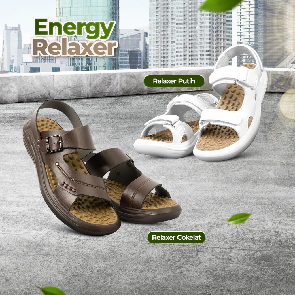 Jaco Sandal K-Walk Relaxer Series Sandal Outdoor Traveling Recovery Terapi Kesehatan Refleksi Akupun