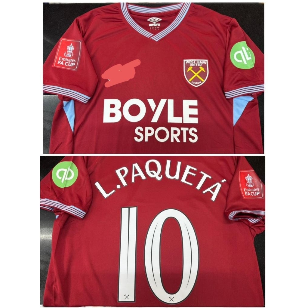 Jersey Kaos Baju Sepak Bola Westham West Ham Utd United Home Away 3rd Third Merah Marun Maroon Klub 