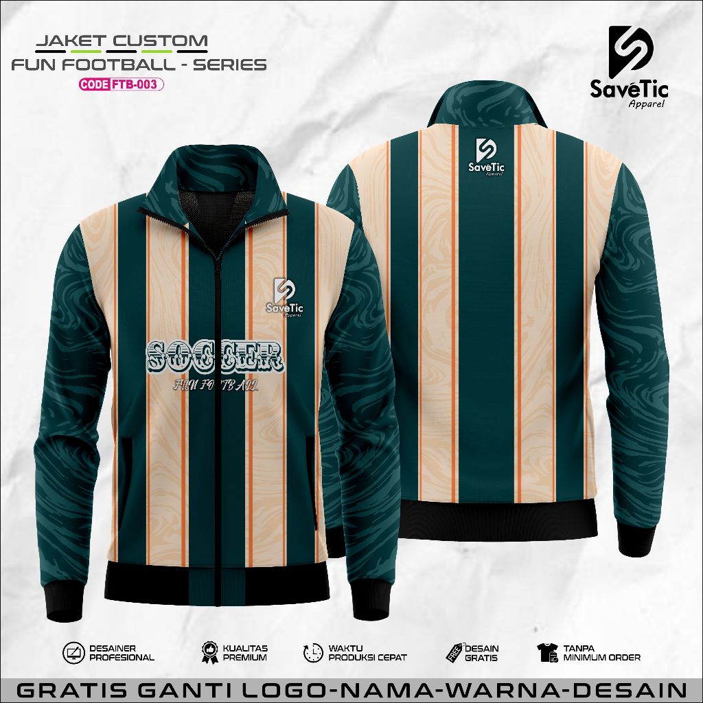 Jaket Football Full Printing/Jaket Custom/Jaket Football Unisex/Jaket Fun Football Casual