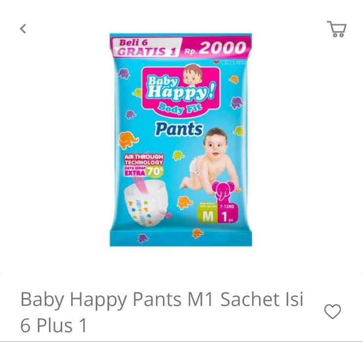 BABY HAPPY Sachet S M L XL 1 Renceng