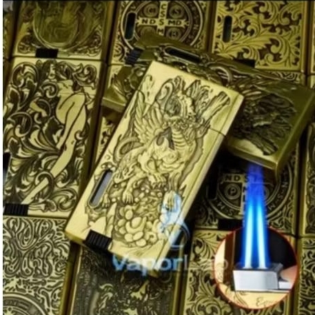 Korek Api Gas denting Bara Double Las Jet Torch Lighter