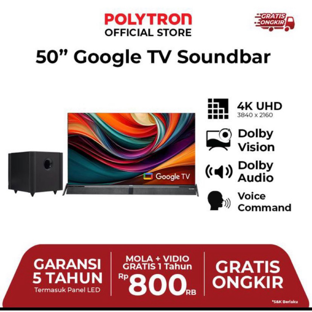 (PLM ONLY) POLYTRON TV LED 50BUG5058 SPK