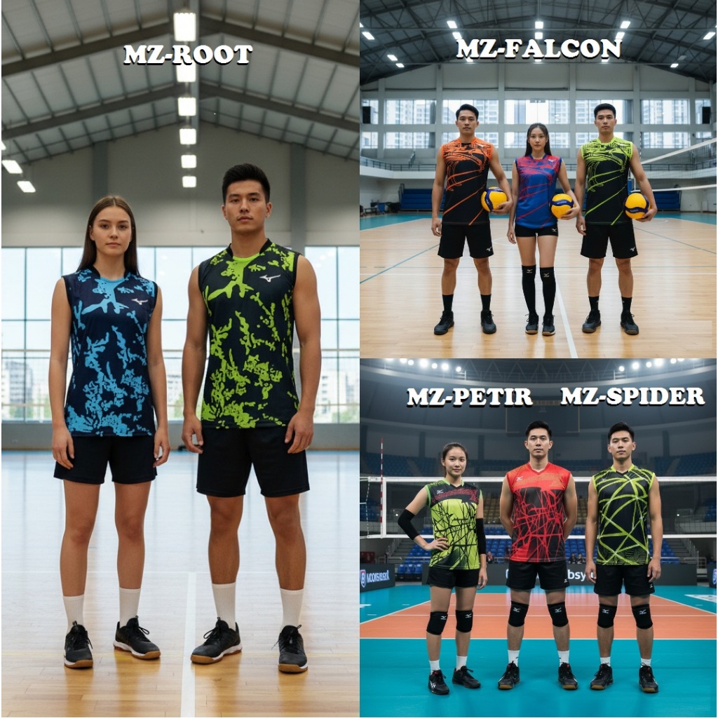 KVMS Kaos baju jersey Voli Mizuno Singlet volly
