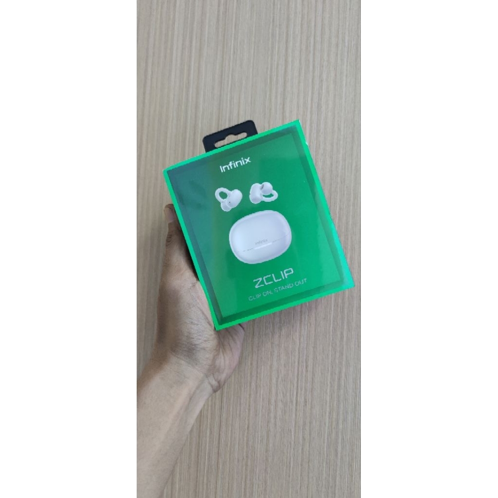 Infinix ZClip TWS Earbuds Grey - True Wireless Stereo In-Ear Headphone