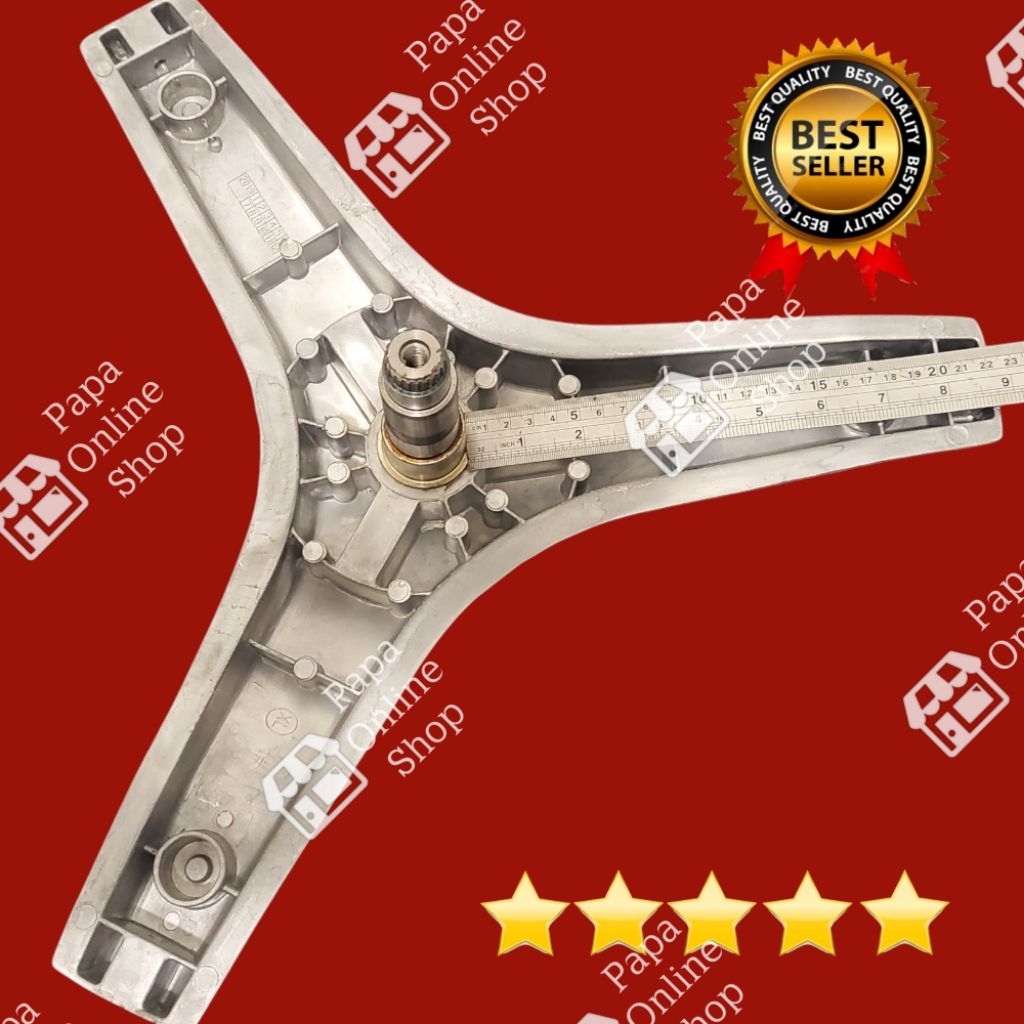 Spider Segitiga Krospis Baling Baling Mesin Cuci Front Loading Denpoo DFL1085G