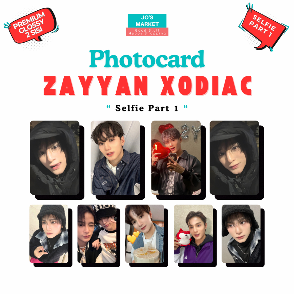 Photocard XODIAC ZAYYAN Selfie Ver Part 1 PC KPop X-BLISS Update 2025 Unofficial Jo's Market