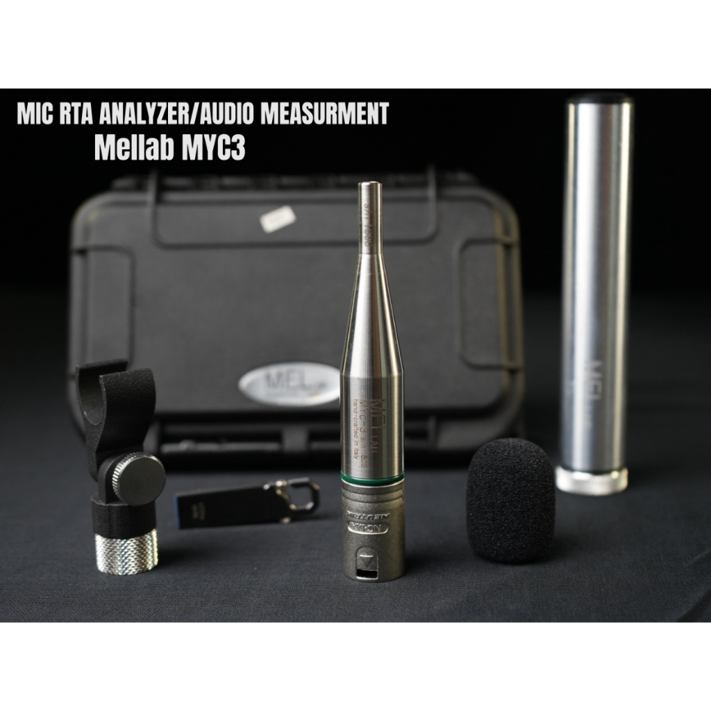 Microphone rta Mellab myc-3 mic analyzer omnidirectional made in Italy