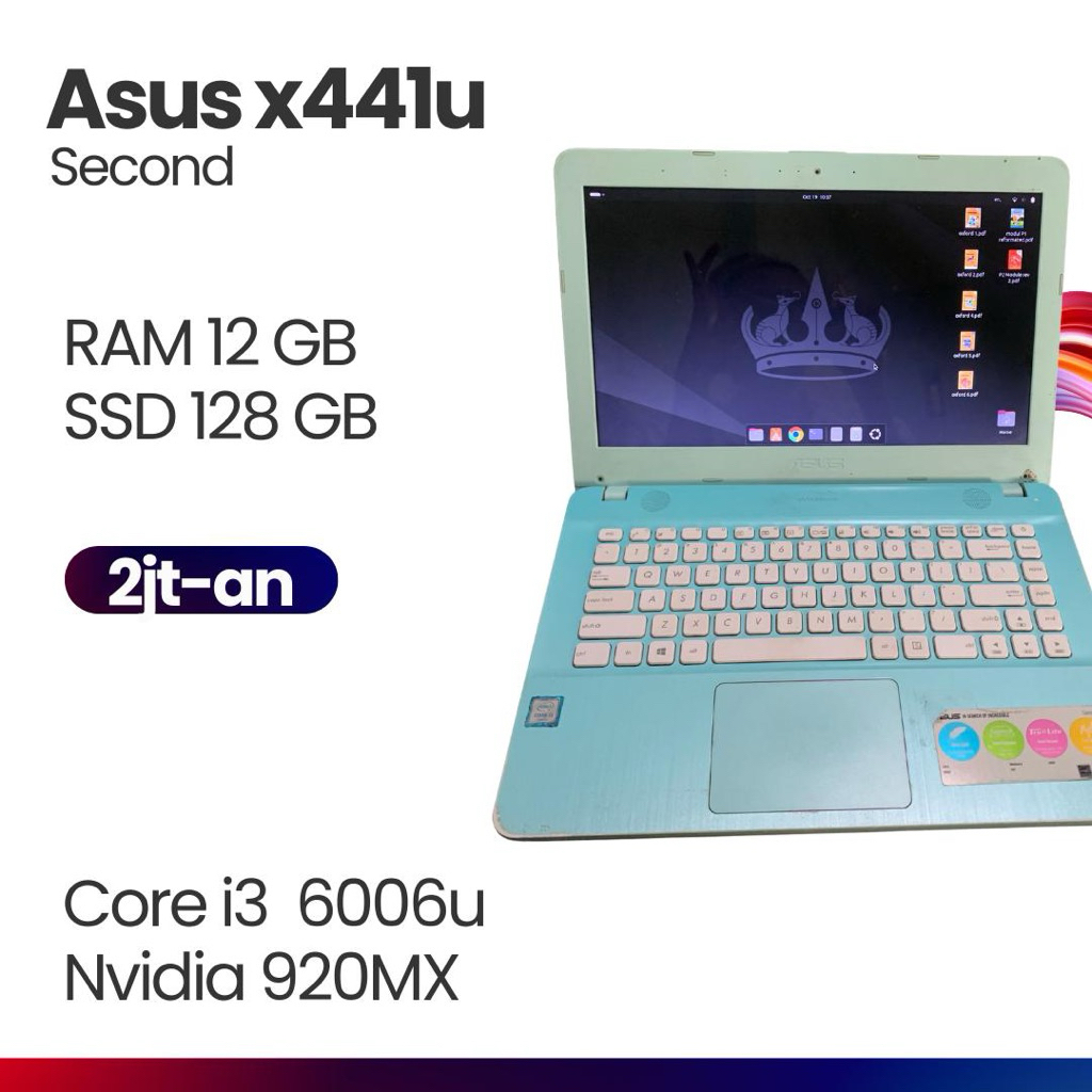 asus x441u ram 12GB ssd 128Gb second fullset normalm
