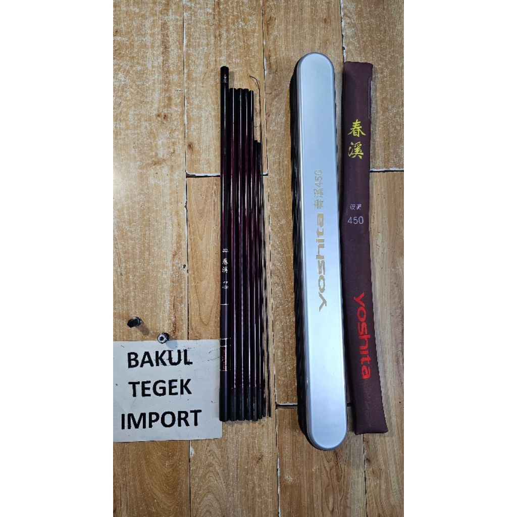 yoshita japan chunxi ruas 62cm action medium hard bonus karet bakar dan senar