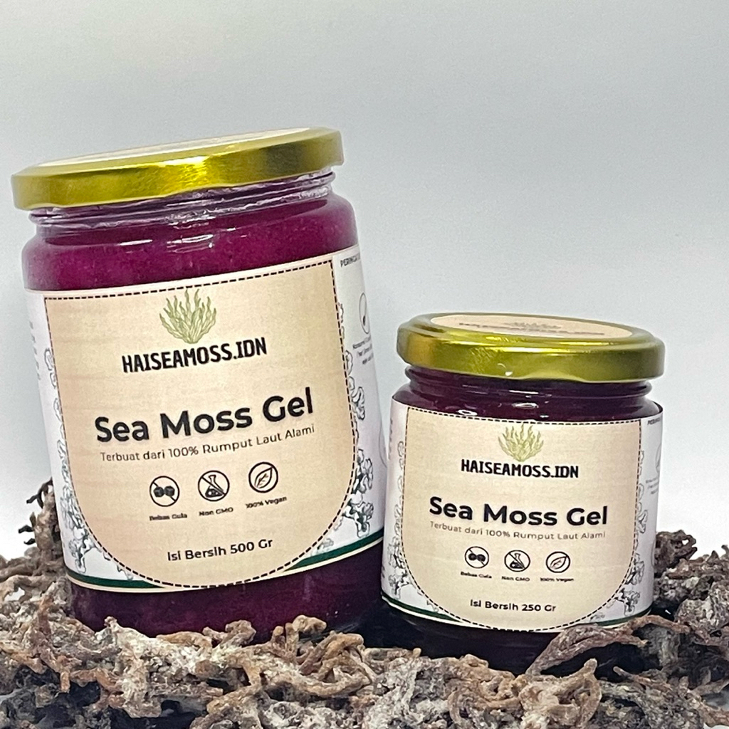 500 Gram Sunset Sea Moss Gel Indonesia 100% Organik (Eucheuma Cottonii)