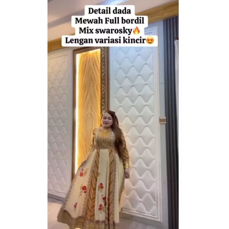 Gamis dress hindi samara kincir terbaru