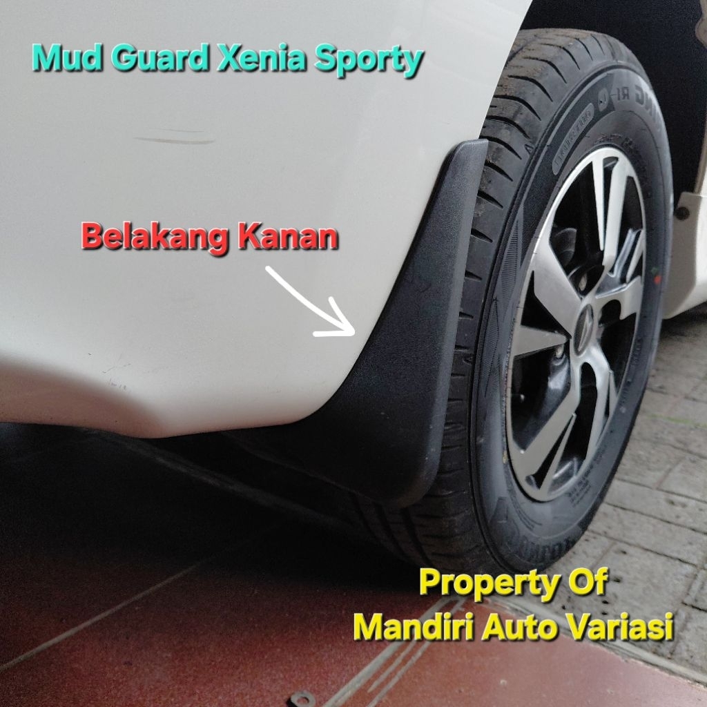 Mud Guard Xenia Sporty Karet Lumpur Xenia Sporty Original