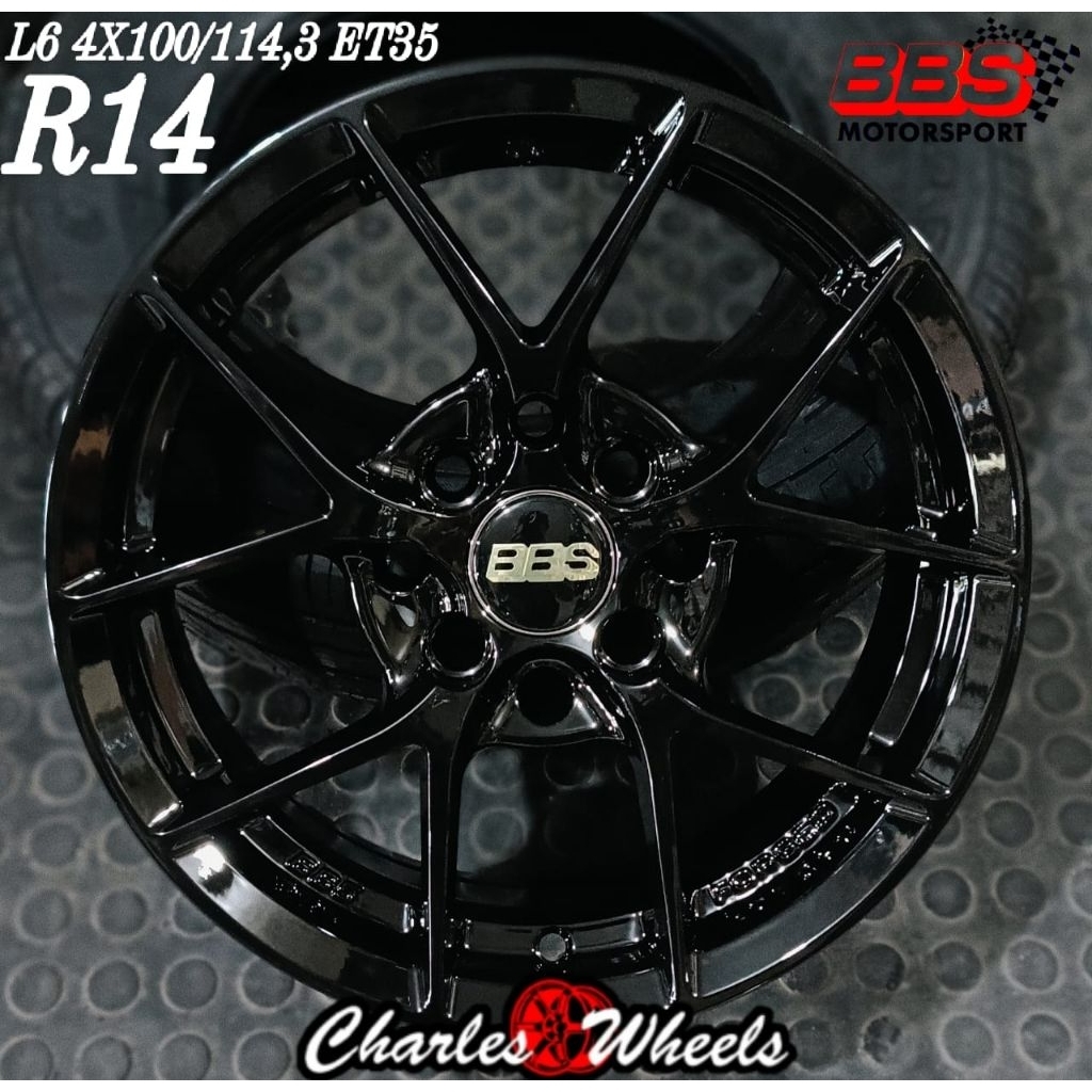 PAKET MURAH VELG + BAN REP BBS R14 4X100 4X114,3 AVANZA BRIO CALYA AGYA DLL
