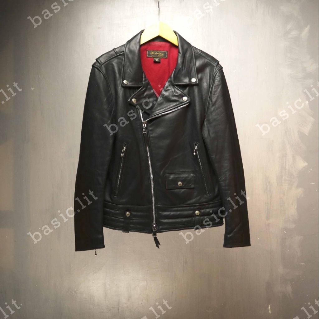 Diafvine Alex ramones biker leather jacket