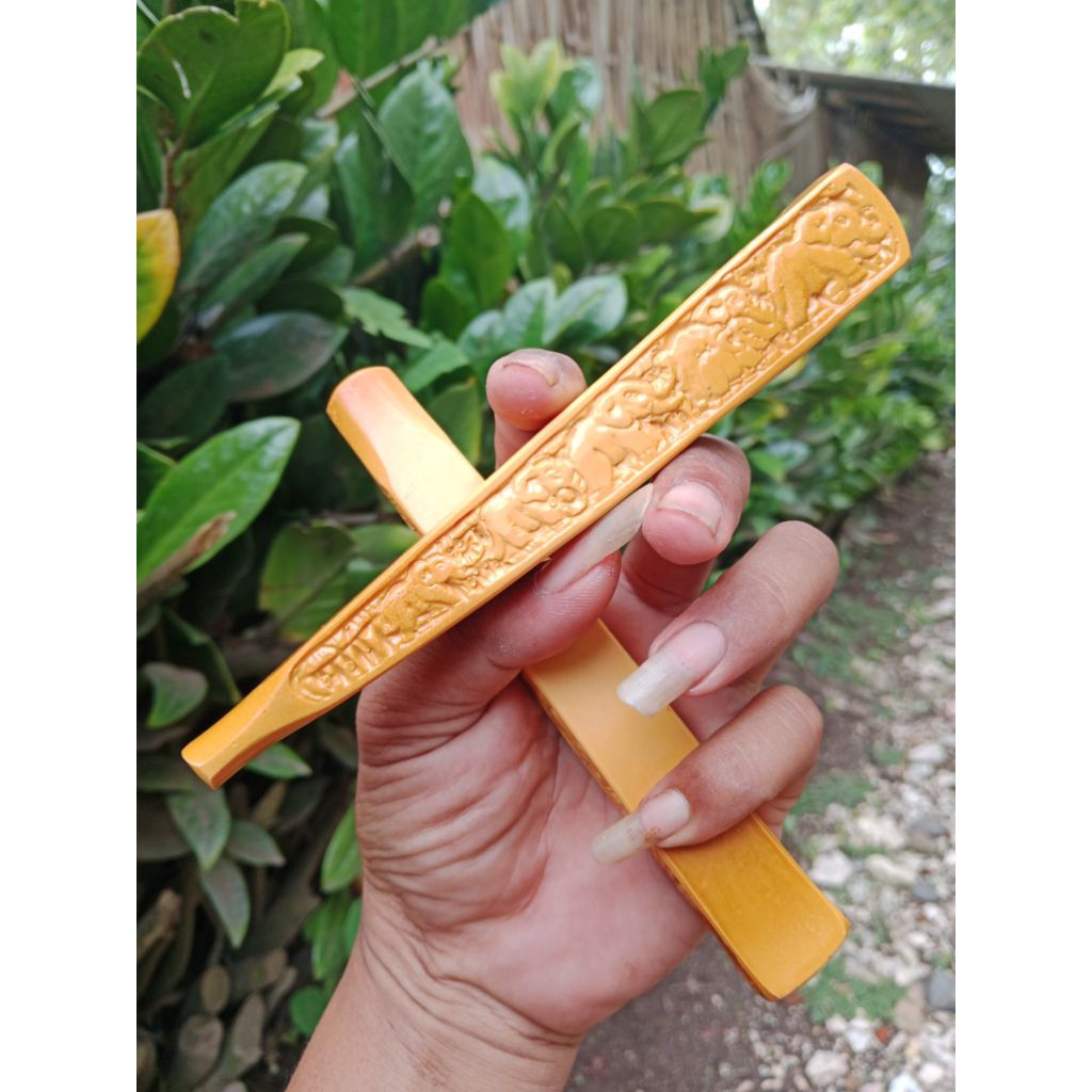once pipa cangklong gading sarigading ukir detail 15cm lawasan