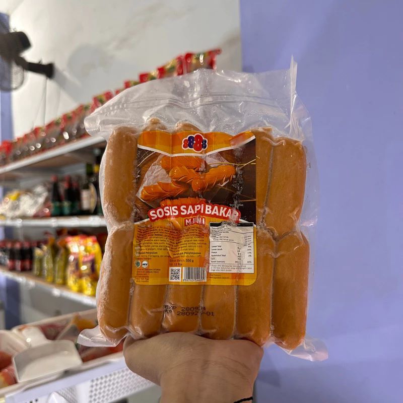 8888 sosis bakar sapi mini 500g