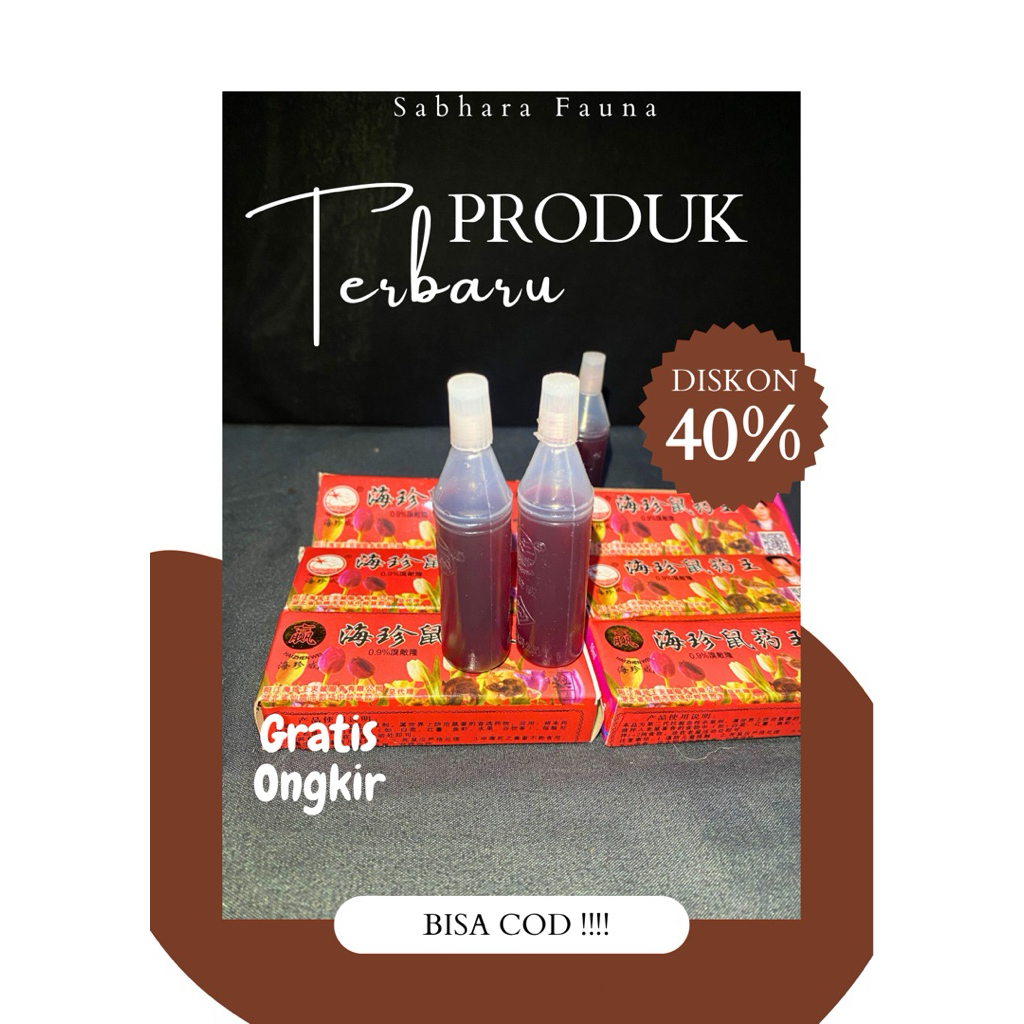 Racun Tikus Cair Merah Cina Dosis 0.9% Original Impor dijamin Ampuh