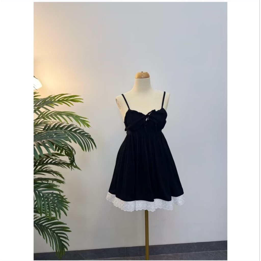 Midi dress sexy tali belakang