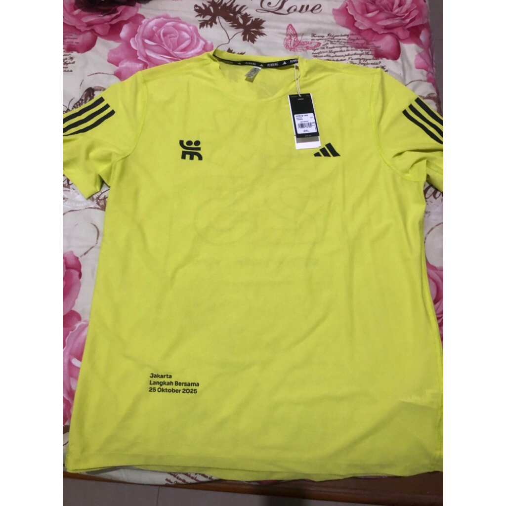 Adidas running yellow jersey “JRF HALF MARATHON 2025” edition