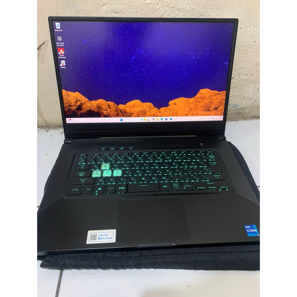 Laptop Gaming AAA Asus Tuf FX516PR RTX 3070 layar 240hz SSD 1TB Murah
