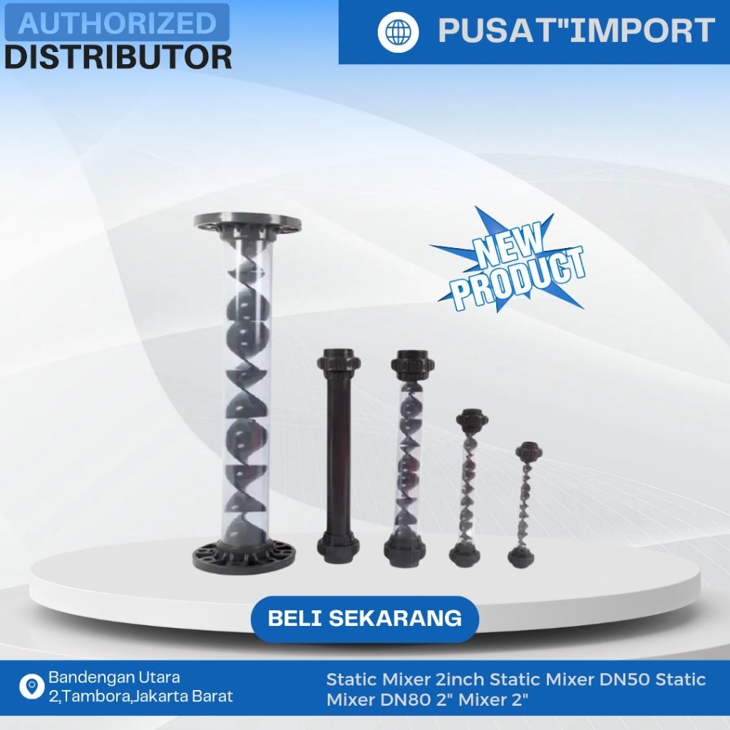 Static Mixer 2inch Static Mixer DN50 Static Mixer DN80 2" Mixer 2"