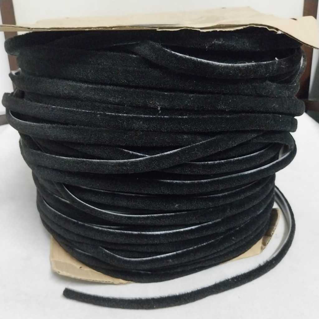 Mohair Karet Seal Tape Bulu Penutup Karet Mohair Cokelat Hitam Abu-abu