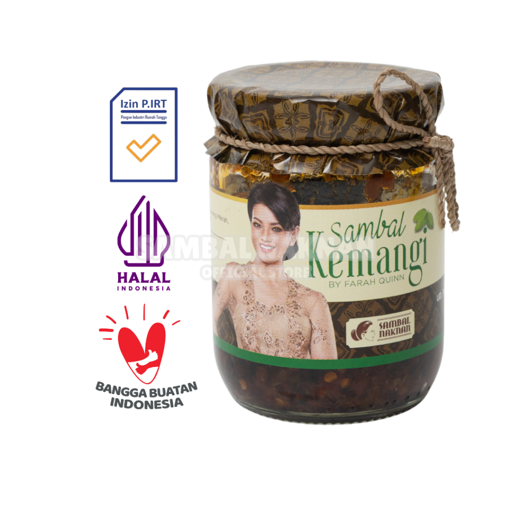 SAMBAL NAKNAN Sambal Kemangi by. Chef Farah Quinn Botol 230 gr
