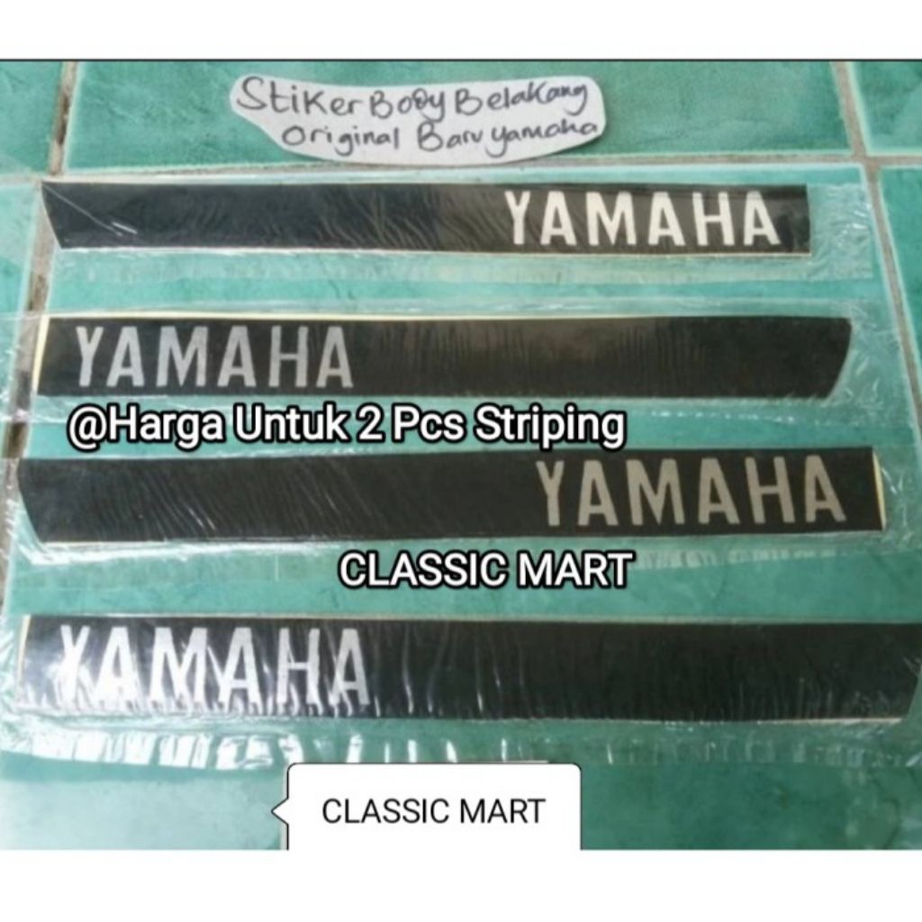 STRIPING STICKER STIKER BODY BELAKANG YAMAHA V75 TUA