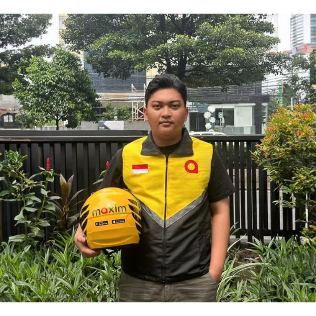 MAXIM-ROMPI & HELM MAXIM DRIVER PRIORITAS ( Maxim Driver Indonesia )