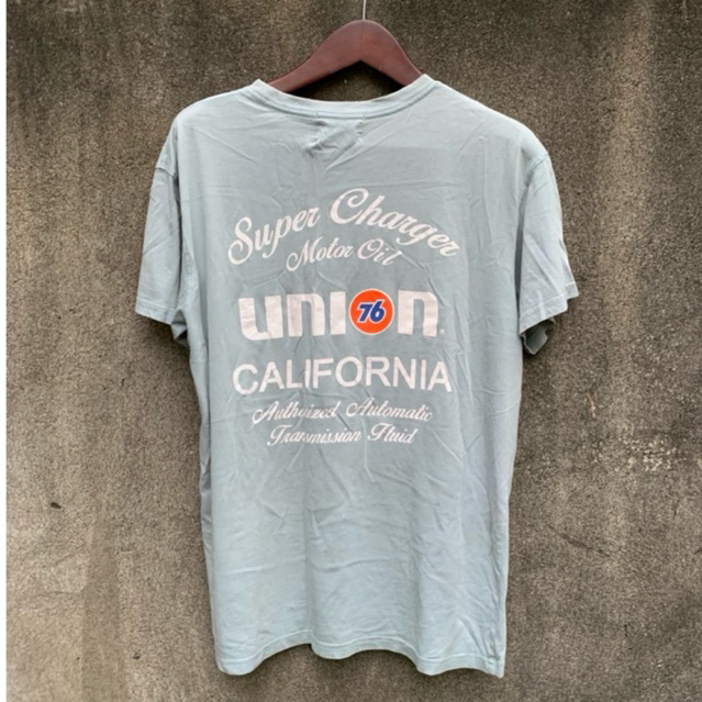 kaos biker Vintage union76 size L fit XL 76x59 prlvd secndbrnd mulus adem