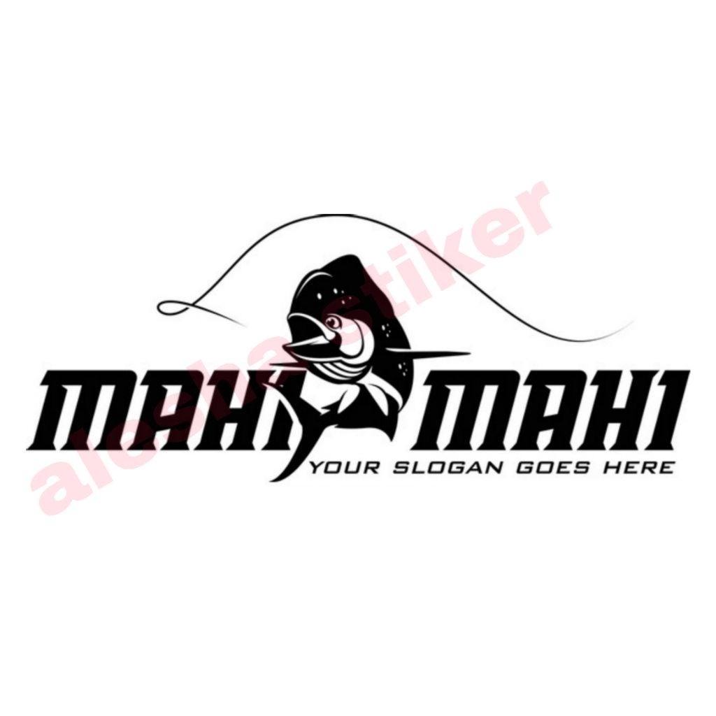 stiker cutting mancing mahi-mahi stiker motor mobil kapal dll