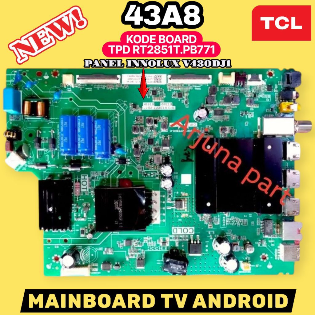 MB TV TCL 43A8 / MAINBOARD TV TCL 43A8 / MESIN TV TCL 43A8 / MODUL TV TCL 43A8 / MB TCL 43A8 / 43A8 