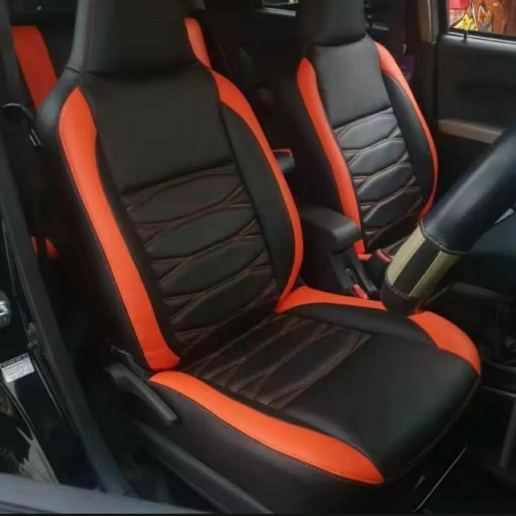 sarung jok mobil Calya 2018-2024 full set full busa lapis