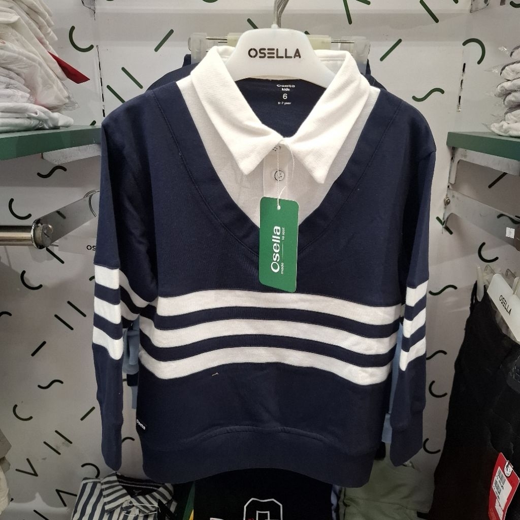 Osella Kids Baju Sweater kerah Anak Laki Laki Original New