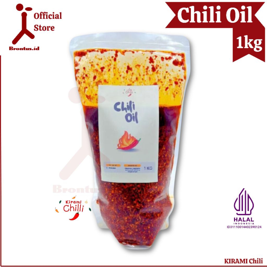 BrontusID - KIRAMI Chili Oil Halal 1KG - Original Kirami