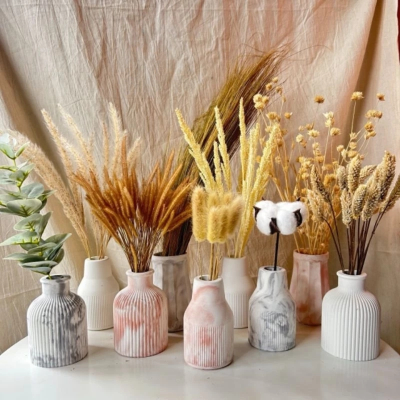 vas bunga / vas aesthetic / set vas dan bunga kering