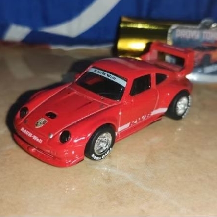 Hotwheels Porsche RWB Merah Red Custom Ban Karet Rare