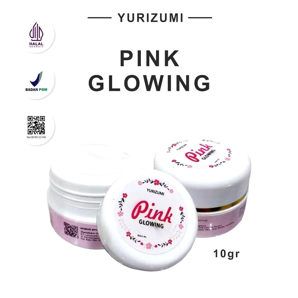 Glow On Pink Yurizumi Tone Up Cream – Krim Pencerah Wajah Instan untuk Kulit Cerah Merona & Glowing 