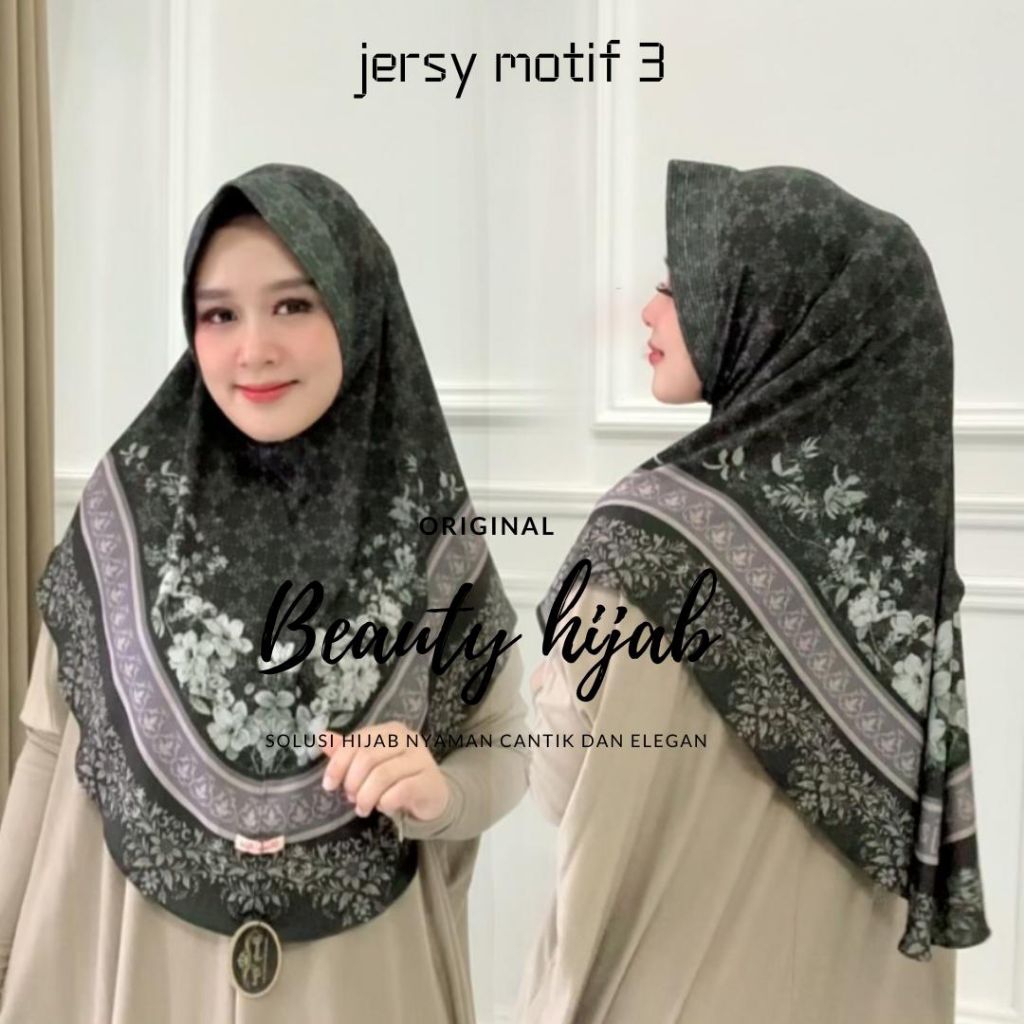 Beauty hijab - Bergo Motif Instan