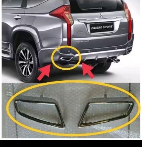 garnis bemper belakang Pajero sport original