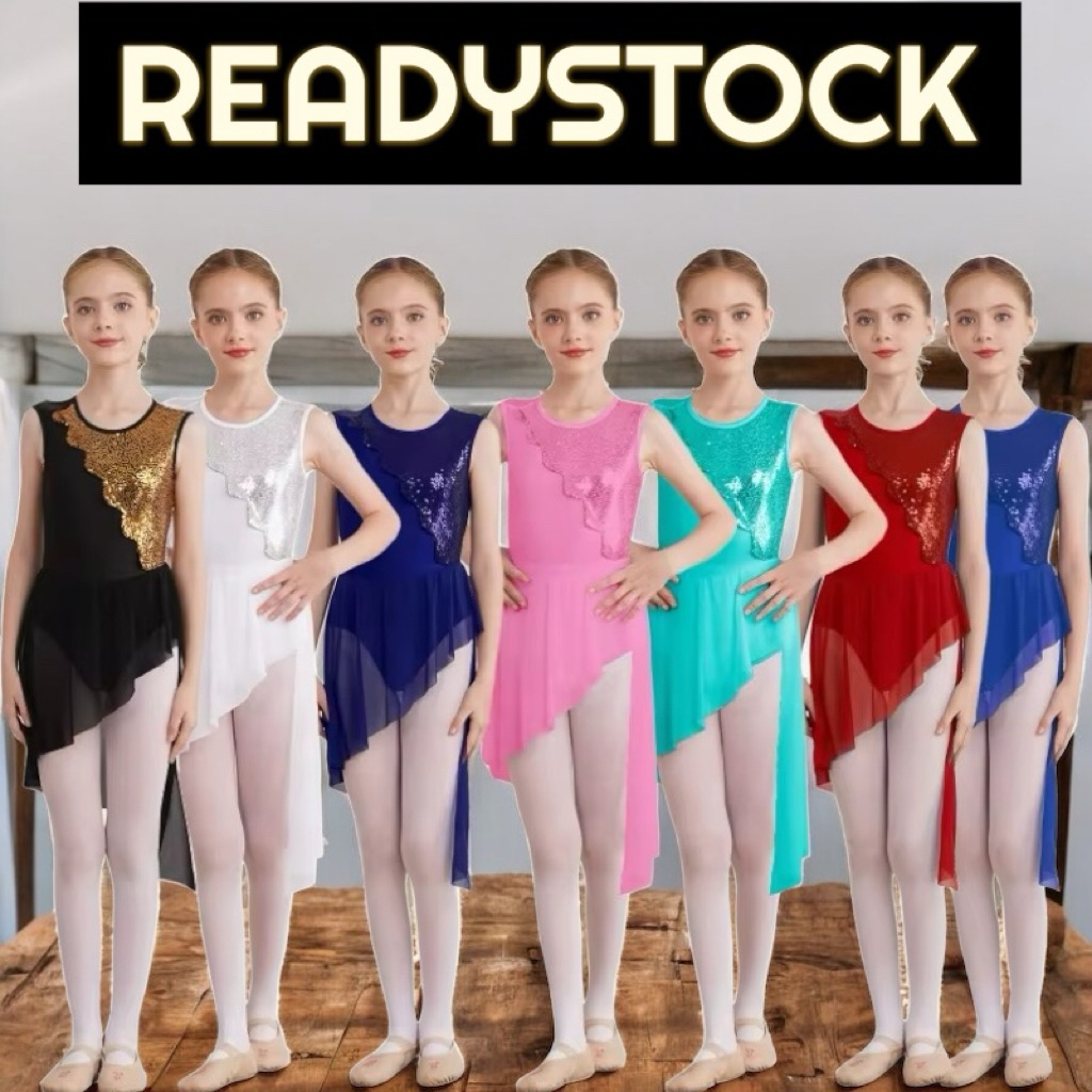 Gymnastic Leotard Anak Rhytmic Skate Dance Baju Senam Anak ukuran 5-16 tahun