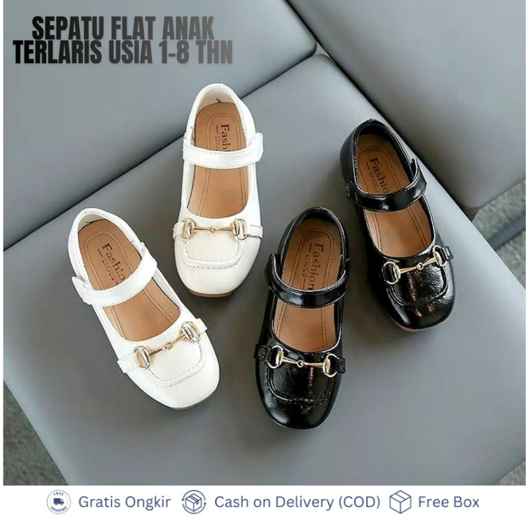 sepatu balet anak perempuan model kancing terbaru bisa cod / sepatu balet anak perempuan usia 1-8 ta