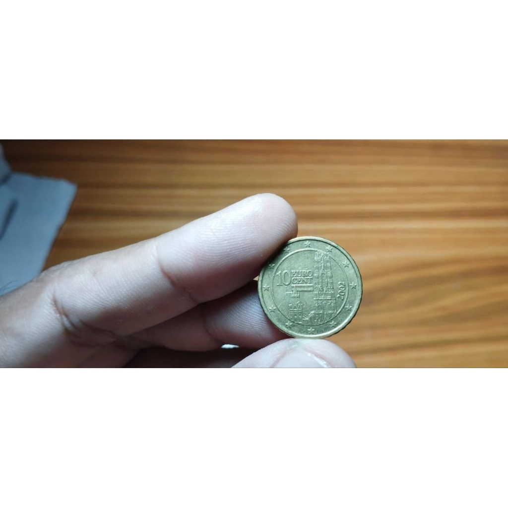 1O CENT EURO AUSTRIA USIA 23 TAHUN