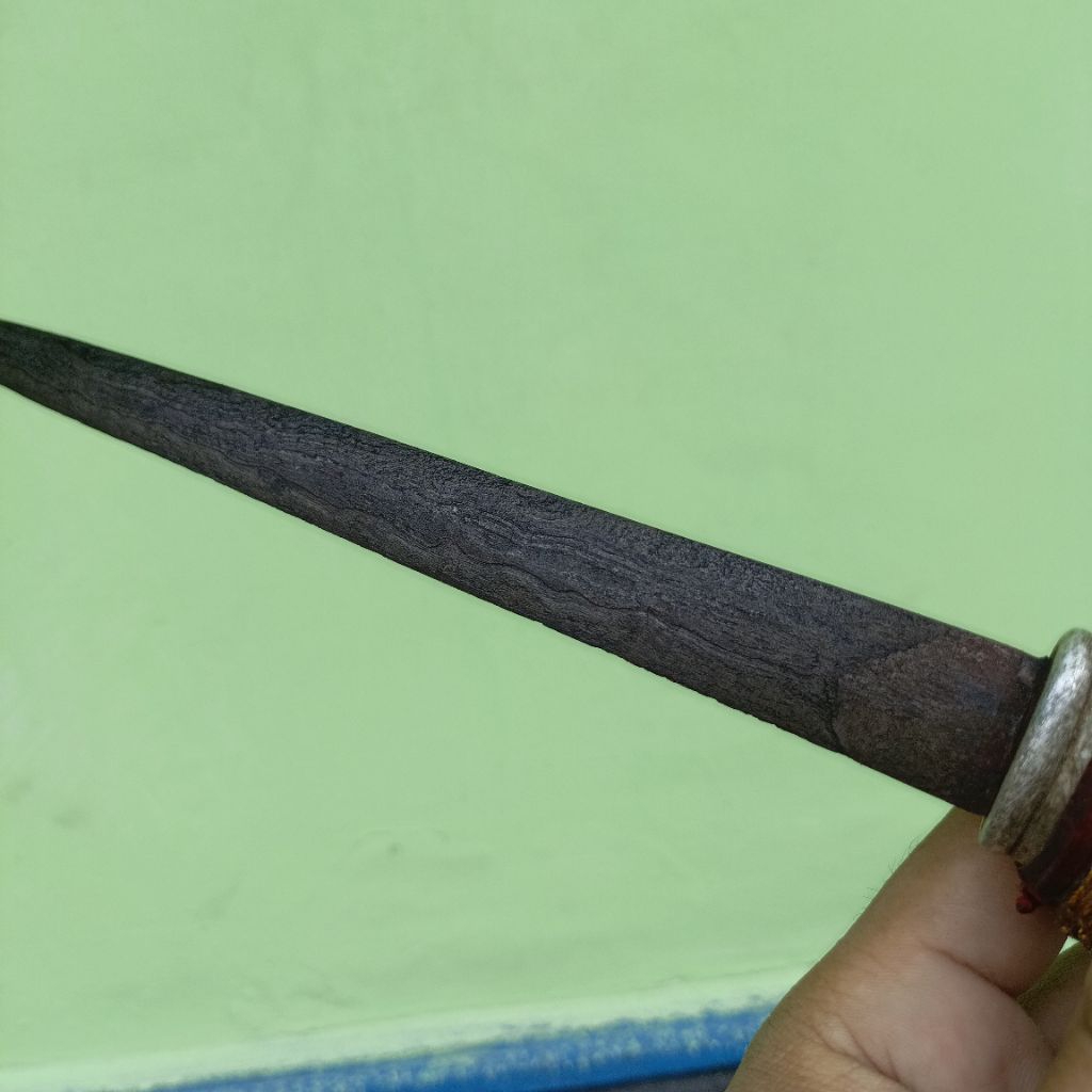 Luxiastore_ Cundrik Kecil Keris Makasar Handle Kayu Hitam