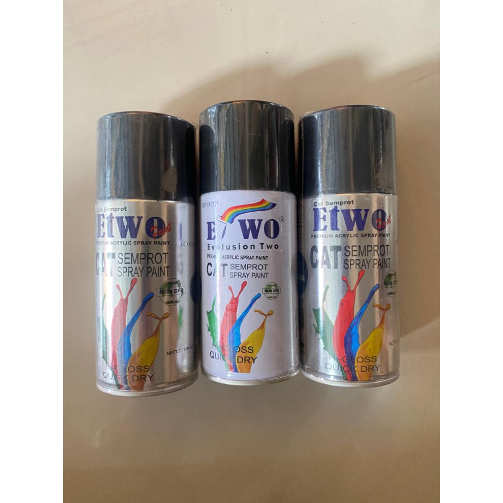 Etwo Paint Cat Semprot Premium Acrylic Spray Paint