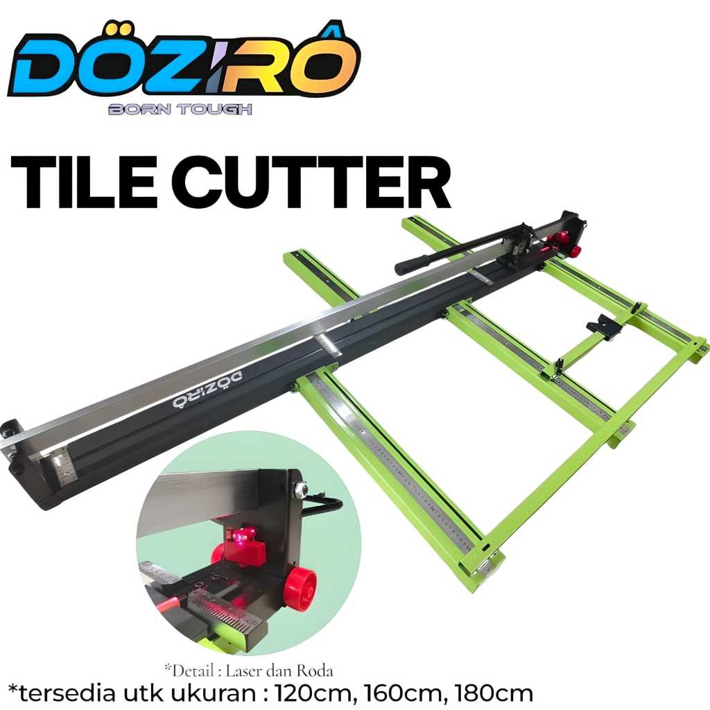 Alat Potong Keramik Granit Manual 180cm Laser Granit Tile Cutter Doziro