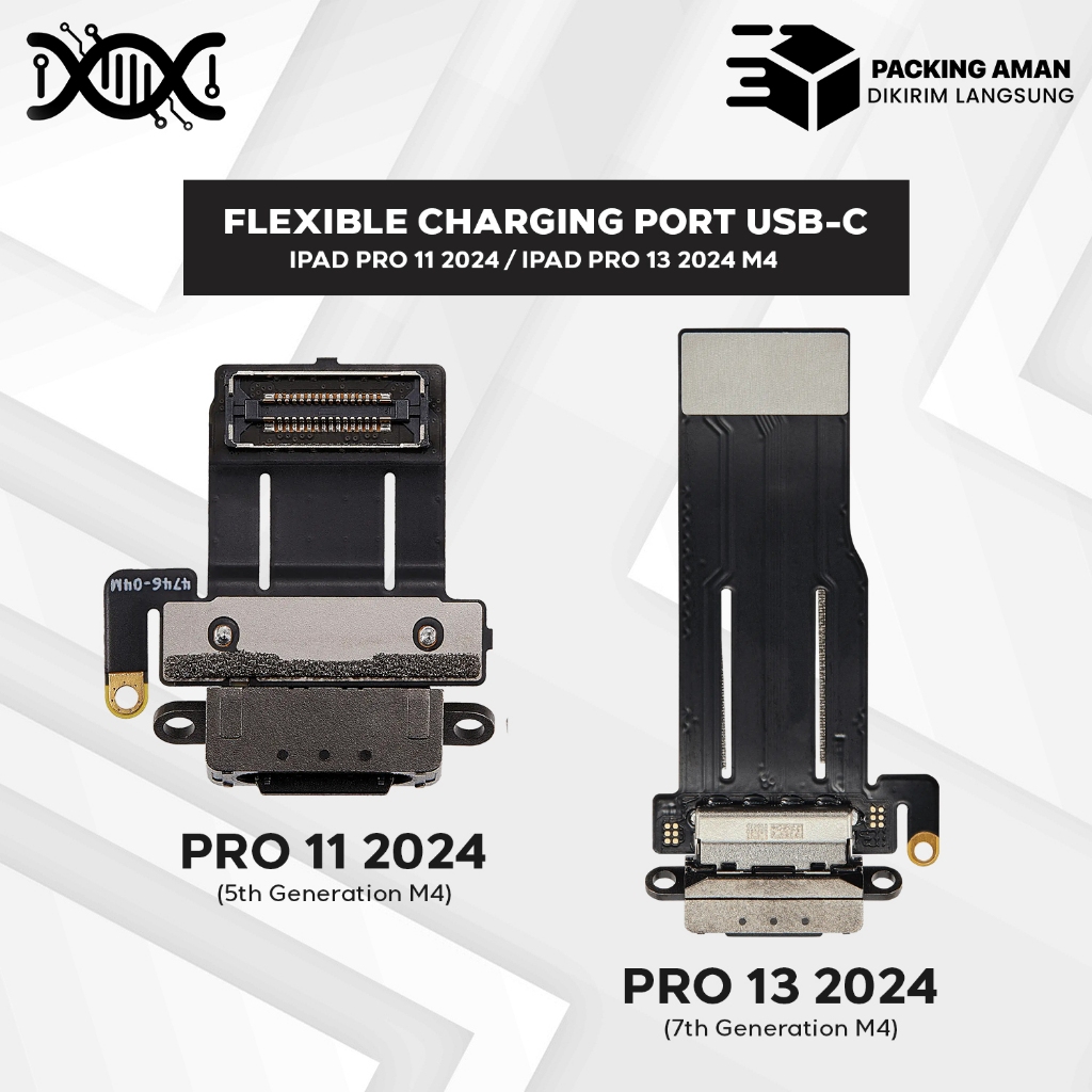 Flexible Konektor Charger Cas Ipad Pro 11 2024 M4 A2836 A2837 / Pro 13 2024 M4 A2925 A2926 Original